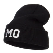 MO Missouri State Embroidered Long Beanie