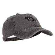 Mama Bear Embroidered Washed Cap