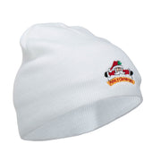 Merry Christmas Santa Claus Embroidered Short Beanie