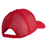2nd Marine Division Retired Embroidered Solid Cotton Twill Mesh Prostyle Cap - Red OSFM