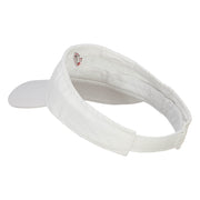 Mini Rocket Embroidered Cotton Washed Visor