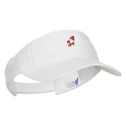 Mini Rocket Embroidered Cotton Washed Visor