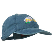 Mississippi State Flower Embroidered Washed Cap