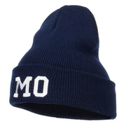 MO Missouri State Embroidered Long Beanie