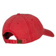 Maryland with Map Outline Embroidered Washed Cotton Twill Cap