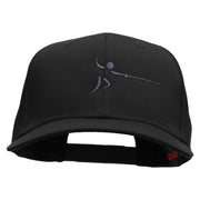 Dashing Fencer Embroidered Cotton Twill Pro Style Cap