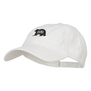 Mama Bear Embroidered Washed Cap