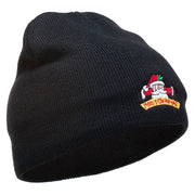 Merry Christmas Santa Claus Embroidered Short Beanie