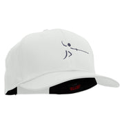 Dashing Fencer Embroidered Cotton Twill Pro Style Cap