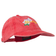 Mississippi State Flower Embroidered Washed Cap