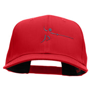 Dashing Fencer Embroidered Cotton Twill Pro Style Cap