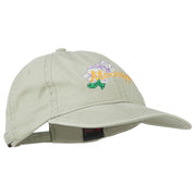 Mississippi State Flower Embroidered Washed Cap