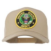 US Army Circular Patched Mesh Cap