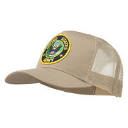 US Army Circular Patched Mesh Cap