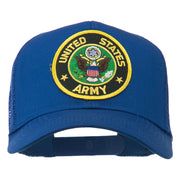 US Army Circular Patched Mesh Cap