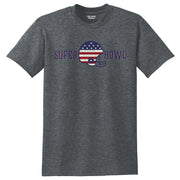 American Super Bowl Graphic Design Men's Big Size Cotton Polyester Dry Blend T-Shirt