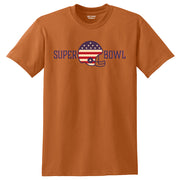 American Super Bowl Graphic Design Men's Big Size Cotton Polyester Dry Blend T-Shirt