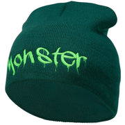 Monster Embroidered Short Beanie