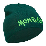 Monster Embroidered Short Beanie