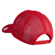 U.S. Marine Corps 2nd Marine Division Embroidered Solid Cotton Twill Mesh Prostyle Cap - Red OSFM