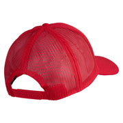 U.S. Marine Corps 2nd Marine Division Embroidered Solid Cotton Twill Mesh Prostyle Cap - Red OSFM
