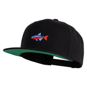Cardinal Tetra Embroidered Wool Blend Prostyle Snapback Cap - Black OSFM