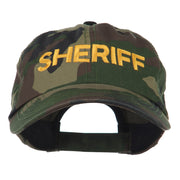 Sheriff Military Embroidered Camo Cap