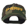 Sheriff Military Embroidered Camo Cap