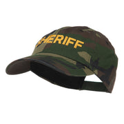 Sheriff Military Embroidered Camo Cap