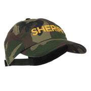 Sheriff Military Embroidered Camo Cap