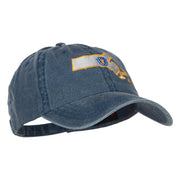 Massachusetts Map State Flag Embroidered Cap