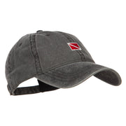 Mini Scuba Flag Embroidered Washed Cap