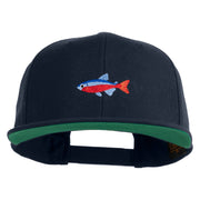 Cardinal Tetra Embroidered Wool Blend Prostyle Snapback Cap - Navy OSFM