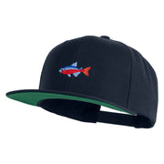 Cardinal Tetra Embroidered Wool Blend Prostyle Snapback Cap - Navy OSFM