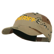 Sheriff Military Embroidered Camo Cap