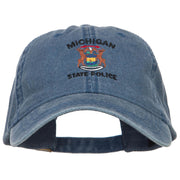 Michigan State Police Embroidered Washed Cap