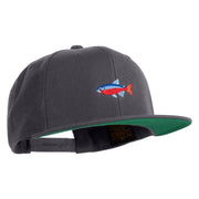 Cardinal Tetra Embroidered Wool Blend Prostyle Snapback Cap - Dark Grey OSFM