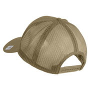 U.S. Marine Corps 2nd Marine Division Embroidered Solid Cotton Twill Mesh Prostyle Cap - Khaki OSFM