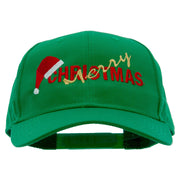 Merry Christmas Santa Hat Embroidered Cap