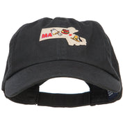 USA State Massachusetts Patched Low Profile Cap