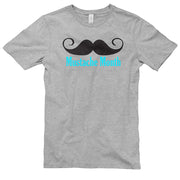 Mustache Month Graphic Design Unisex Ring Spun Combed Cotton Short Sleeve Deluxe Jersey T-Shirt