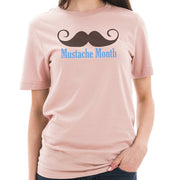 Mustache Month Graphic Design Unisex Ring Spun Combed Cotton Short Sleeve Deluxe Jersey T-Shirt