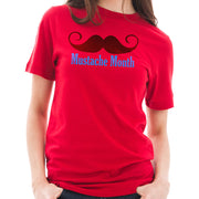 Mustache Month Graphic Design Unisex Ring Spun Combed Cotton Short Sleeve Deluxe Jersey T-Shirt