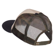 Flat Bill Foam Camo Mesh Trucker Cap