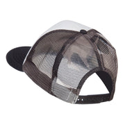 Flat Bill Foam Camo Mesh Trucker Cap