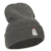 Maltese Embroidered Long Beanie