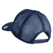 3rd Marine Division Veteran Embroidered Solid Cotton Twill Mesh Prostyle Cap - Navy OSFM