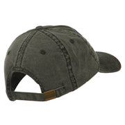 Massachusetts State Map Embroidered Washed Cap