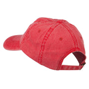 Massachusetts State Map Embroidered Washed Cap