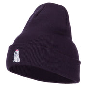 Maltese Embroidered Long Beanie